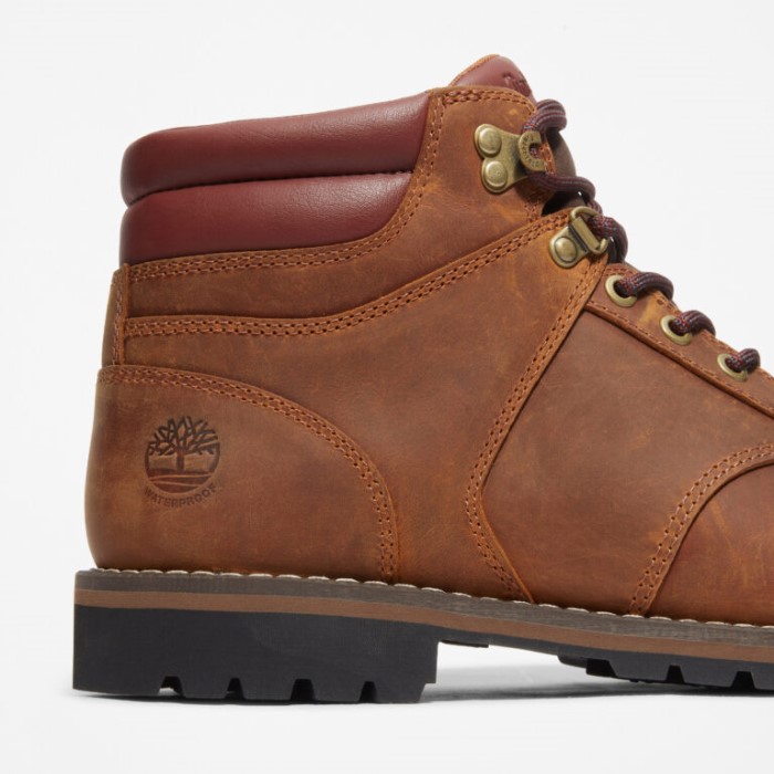 Mænd Redwood Falls Vandtætte Vandrestøvler Rust Fuldkorns Timberland