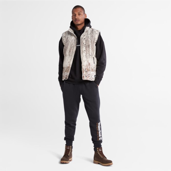 Mænd Afslappet Pasform Bomuldshættetrøje Sort Timberland