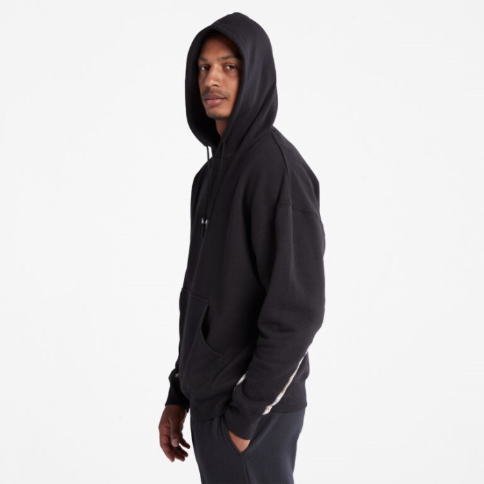 Mænd Afslappet Pasform Bomuldshættetrøje Sort Timberland