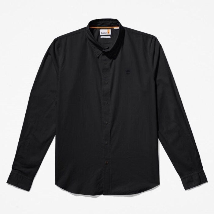 Mænd Saco River Slim-fit Stretch Poplin Skjorte Sort Timberland