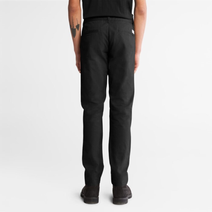 Mænd Sargent Lake Slim-fit Stretch Chinobukser Sort Timberland