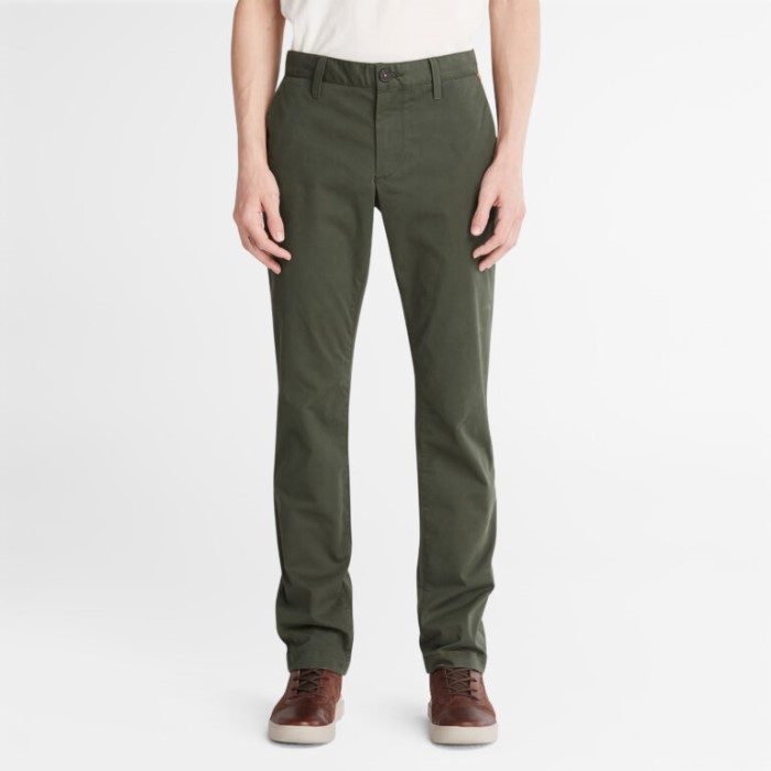 Mænd Sargent Lake Slim-fit Stretch Chinobukser Grønne Timberland