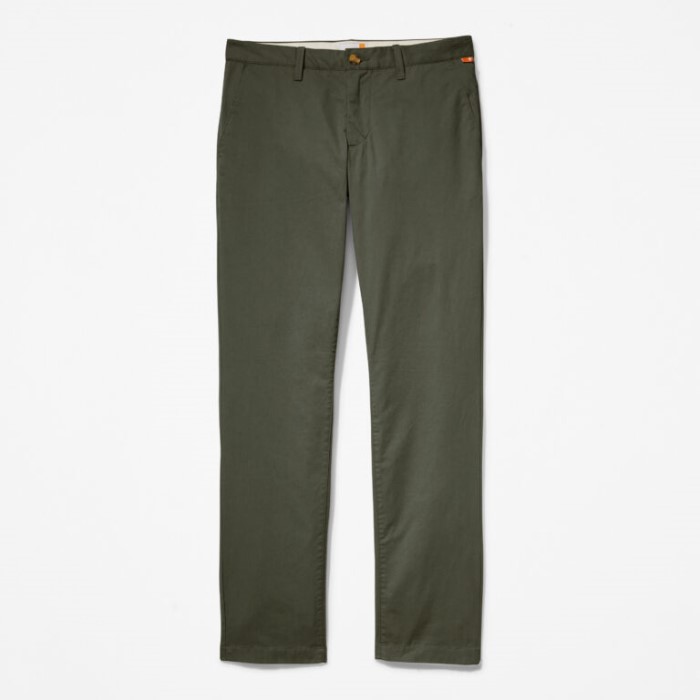 Mænd Sargent Lake Slim-fit Stretch Chinobukser Grønne Timberland