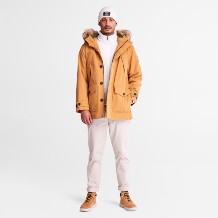 Herre Scar Ridge 3-i-1 Jakke Med Dry Vent Teknologi Wheat Timberland