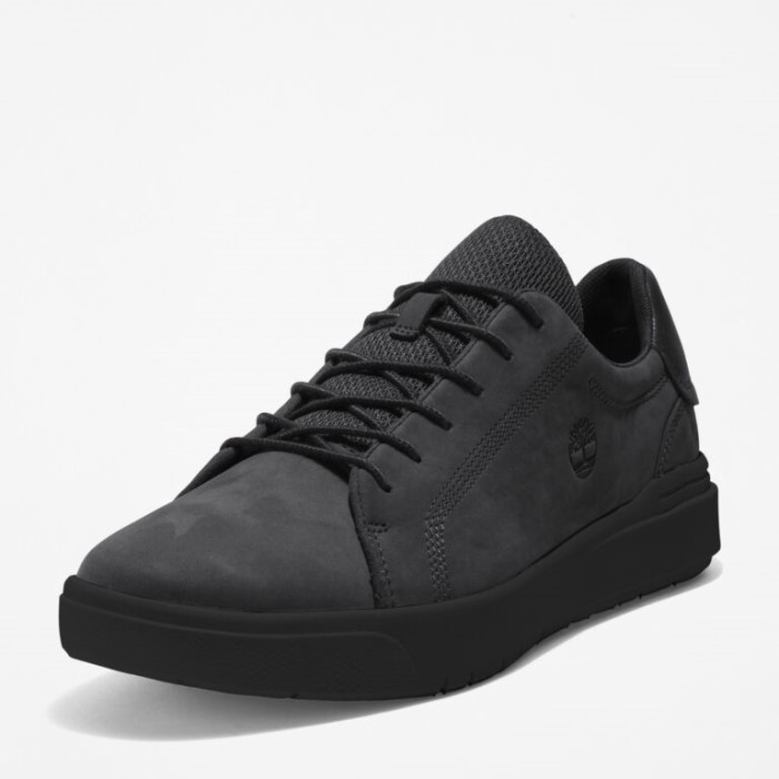 Herre Seneca Bay Læder Sneakers Sort Nubuck Timberland