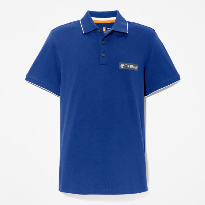 Mænd Poloshirt Med Lille Logo Bellwether Blå Timberland