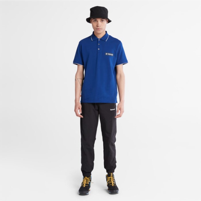 Mænd Poloshirt Med Lille Logo Bellwether Blå Timberland