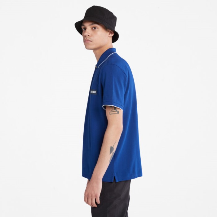 Mænd Poloshirt Med Lille Logo Bellwether Blå Timberland