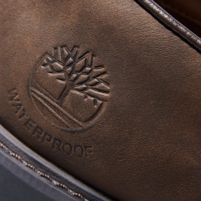 Mænd Stormbucks Vandtætte Oxford Sko Mørkebrun Nubuck Timberland
