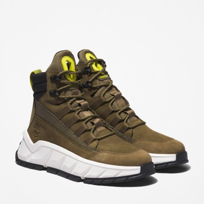 Herre Tbl Turbo Vandtætte Støvler Oliven Nubuck Timberland