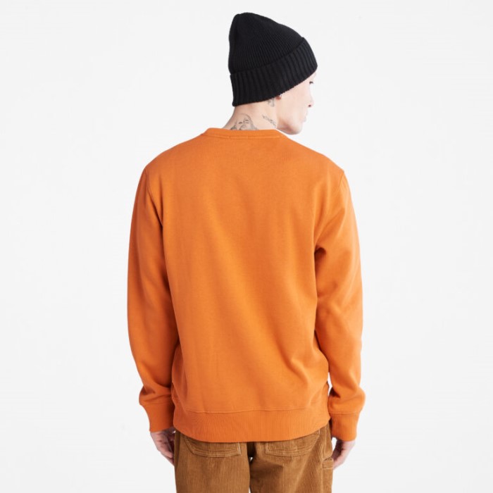 Mænd Træ Logo Crewneck Sweatshirt Rust Timberland