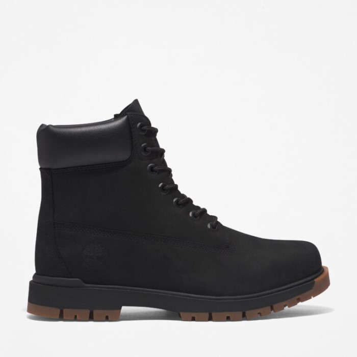 Mænd Træhvælving 6-tommer Vandtætte Støvler Sort Nubuck Timberland