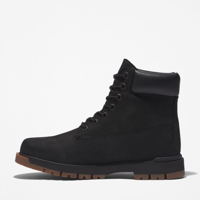Mænd Træhvælving 6-tommer Vandtætte Støvler Sort Nubuck Timberland