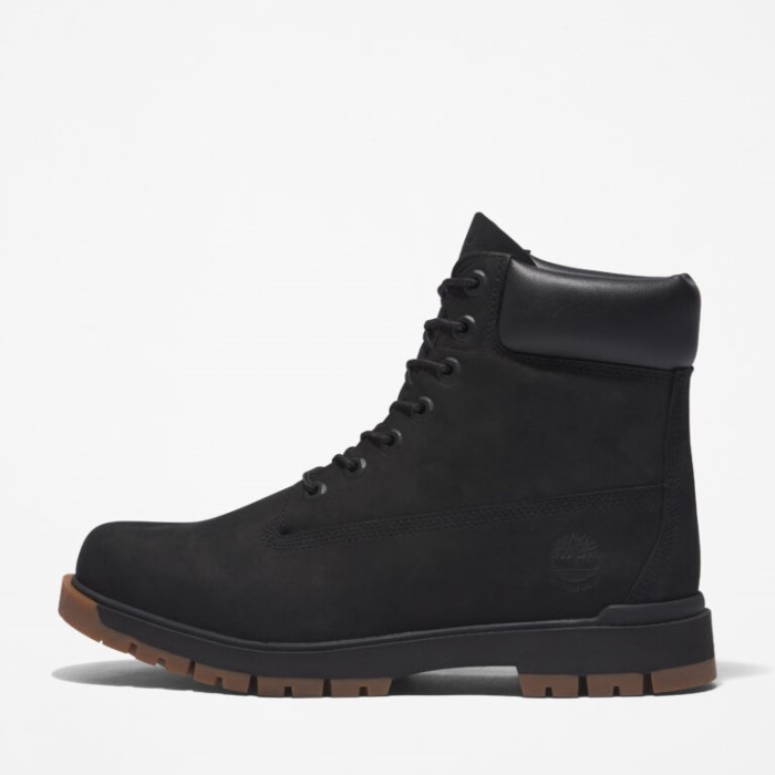 Mænd Træhvælving 6-tommer Vandtætte Støvler Sort Nubuck Timberland