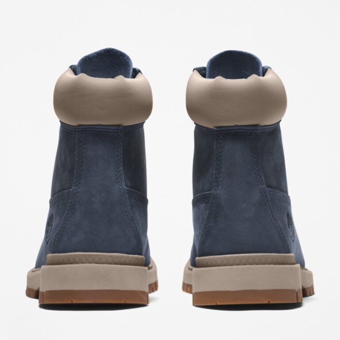 Mænd Træhvælving 6-tommer Vandtætte Støvler Marineblå Fuldkorns Timberland