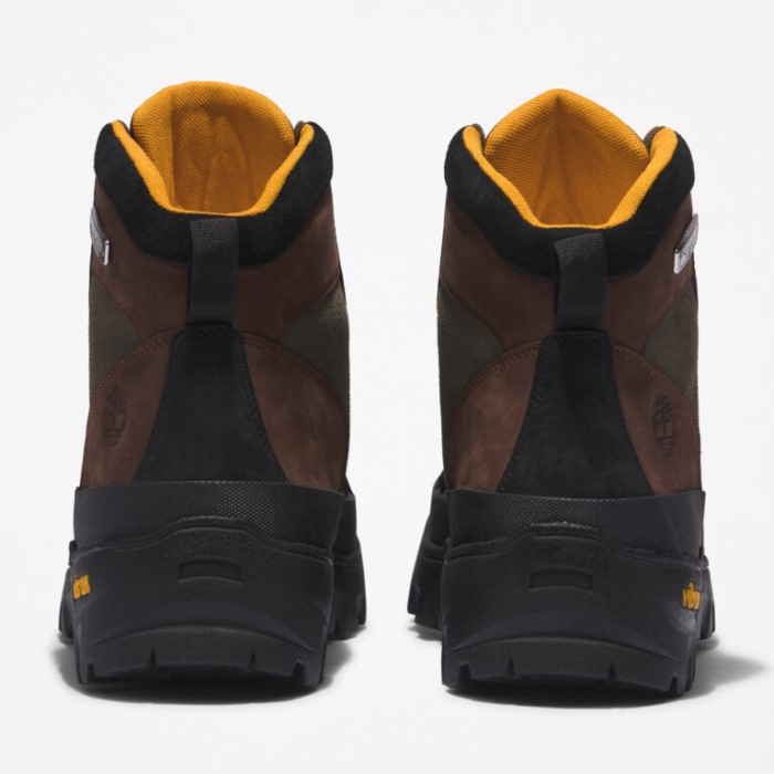 Mænd Vibram Vandtætte Vandrestøvler Mørkebrun Nubuck Timberland