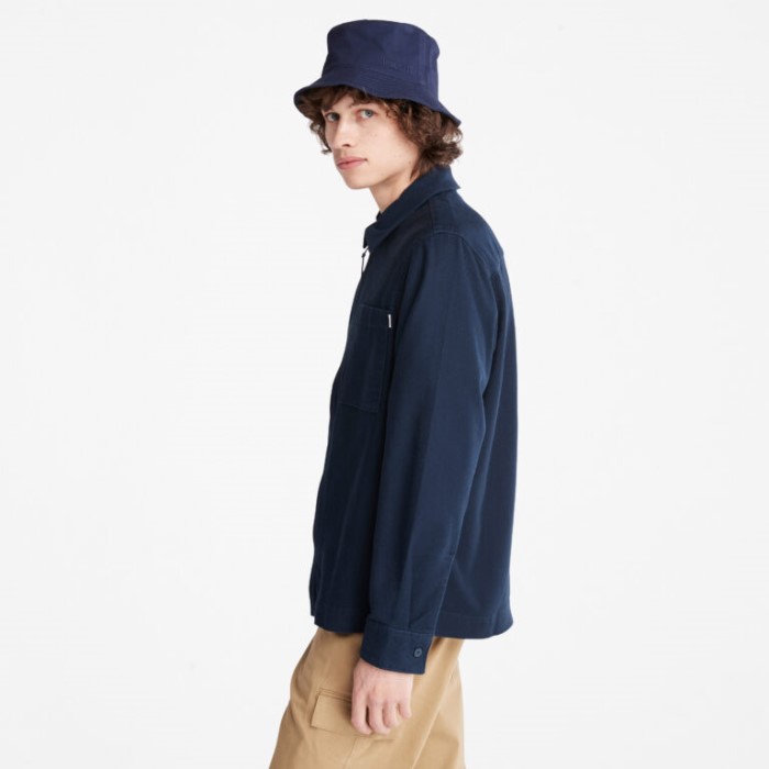 Herre Varm Lynlås-front Stretch Overshirt Mørk Safir Timberland