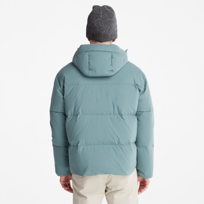 Mænd Vandafvisende Gåseøje Genbrugsdun Parka Balsam Grøn Timberland