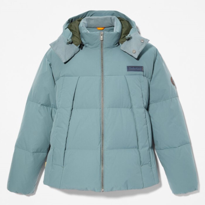 Mænd Vandafvisende Gåseøje Genbrugsdun Parka Balsam Grøn Timberland