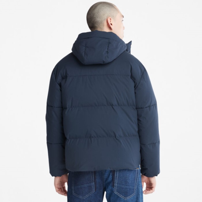 Mænd Vandafvisende Gåseøje Genbrugsdun Parka Mørk Safir Timberland