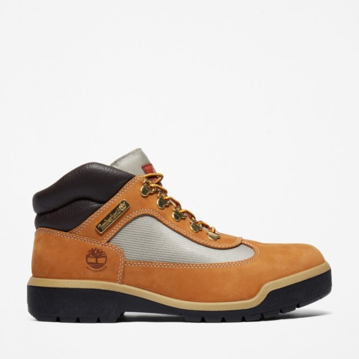 Mænd Vandtætte Feltstøvler Wheat Nubuck Timberland
