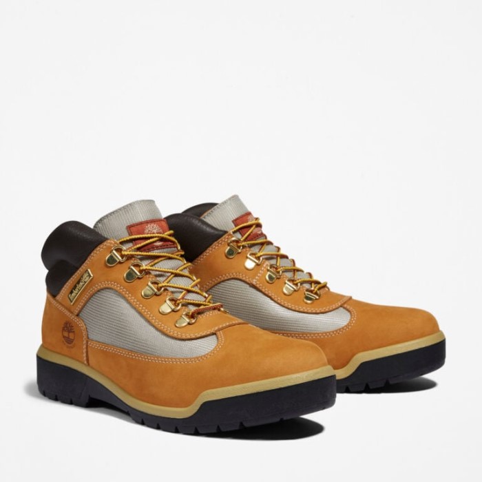 Mænd Vandtætte Feltstøvler Wheat Nubuck Timberland