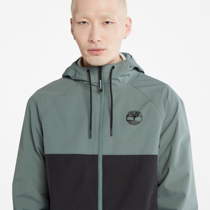 Mænd Vandtæt Hætte Skaljakke Balsam Grøn-sort Timberland