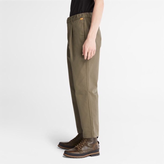 Mænd Brede Cropped Bukser Med Outlast Stof Grape Leaf Timberland