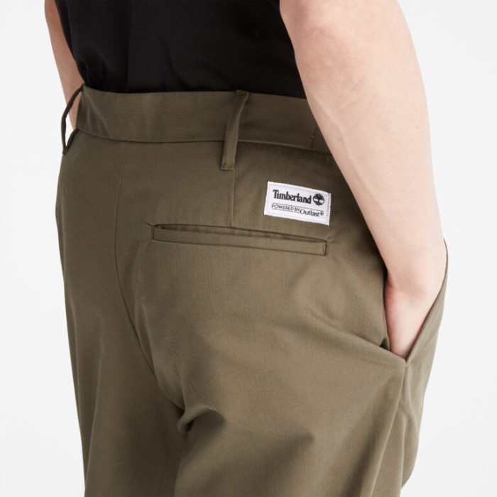 Mænd Brede Cropped Bukser Med Outlast Stof Grape Leaf Timberland