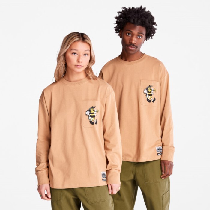 Timberland All Gender Bee Line X Back-grafisk Langærmet T-shirt