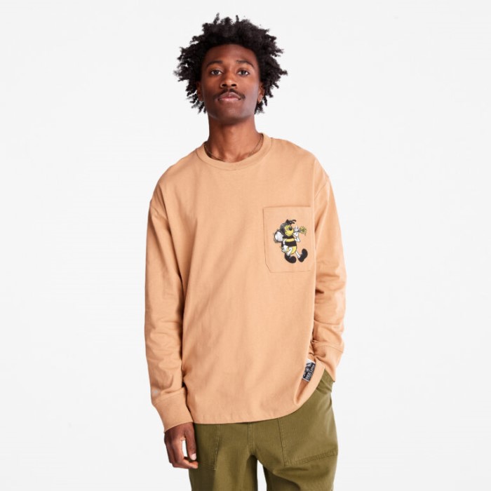 Timberland All Gender Bee Line X Back-grafisk Langærmet T-shirt