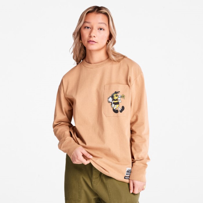 Timberland All Gender Bee Line X Back-grafisk Langærmet T-shirt