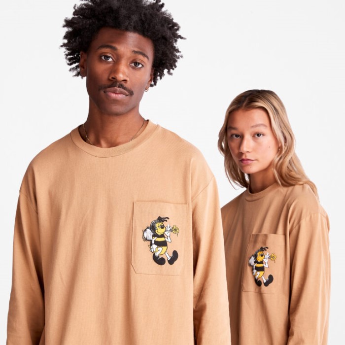 Timberland All Gender Bee Line X Back-grafisk Langærmet T-shirt