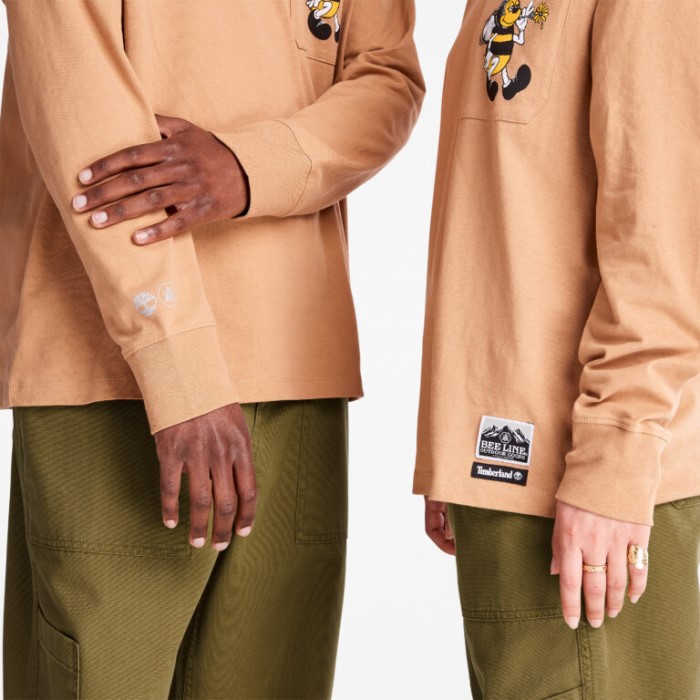 Timberland All Gender Bee Line X Back-grafisk Langærmet T-shirt
