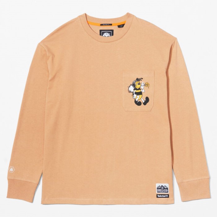 Timberland All Gender Bee Line X Back-grafisk Langærmet T-shirt