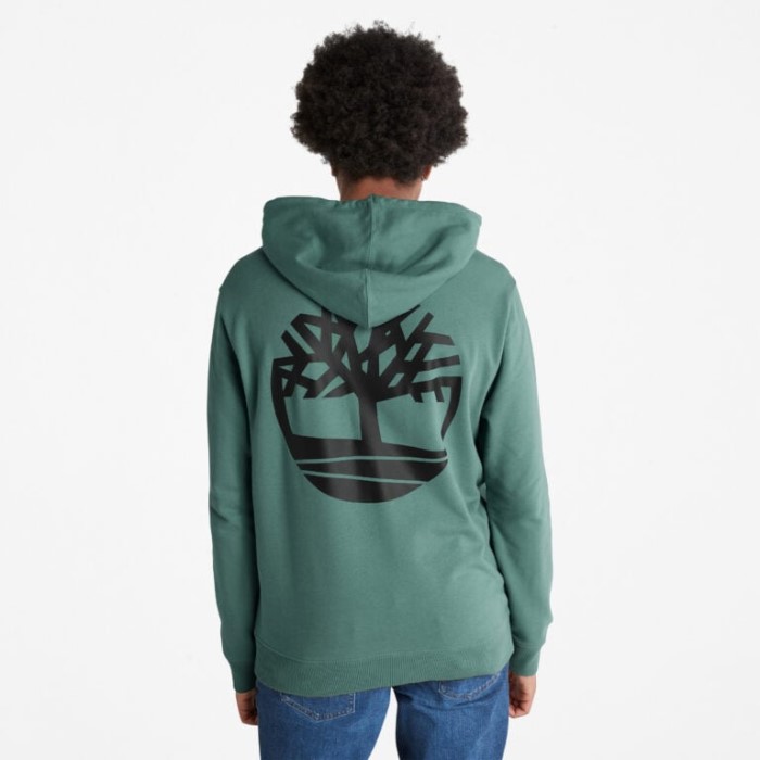 Timberland Balsam Grøn-sort Herre Back-graphic Hættetrøje