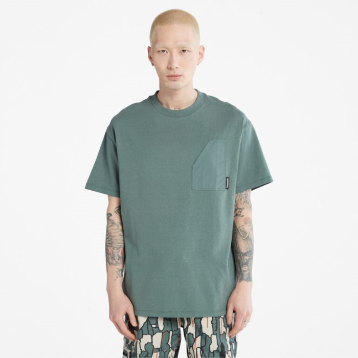 Timberland Balsam Green Herre Progressiv Utility Sværvægts T-shirt