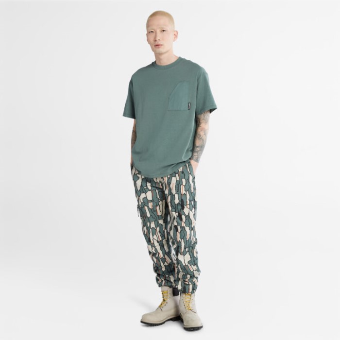 Timberland Balsam Green Herre Progressiv Utility Sværvægts T-shirt