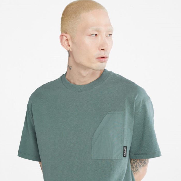Timberland Balsam Green Herre Progressiv Utility Sværvægts T-shirt