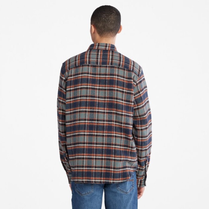 Timberland Balsamgrøn Yd Herre Bøffelternet Skjorte