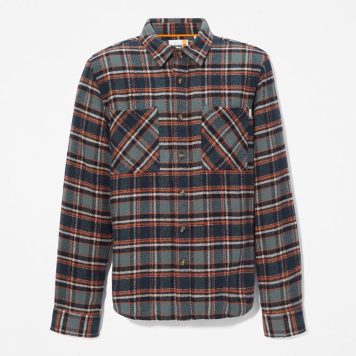 Timberland Balsamgrøn Yd Herre Bøffelternet Skjorte