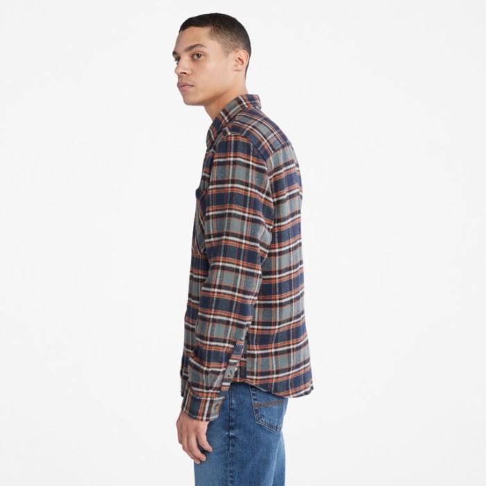 Timberland Balsamgrøn Yd Herre Bøffelternet Skjorte