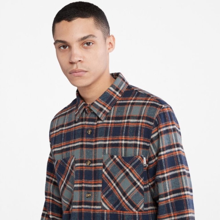 Timberland Balsamgrøn Yd Herre Bøffelternet Skjorte