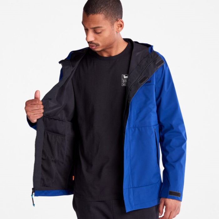 Timberland Bellwether Blå Mænd Vandafvisende Stretch Hættejakke