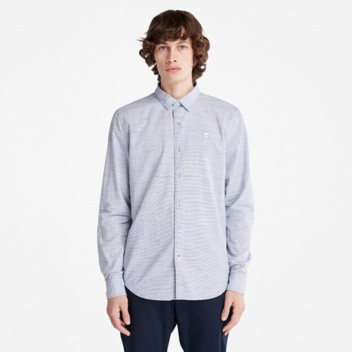 Timberland Bellwether Blue Yd Men Tioga River Slim-fit Skjorte