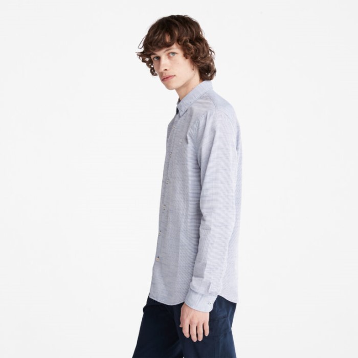 Timberland Bellwether Blue Yd Men Tioga River Slim-fit Skjorte