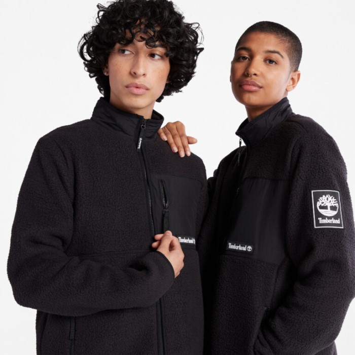 Timberland Sort Alle Køn Udendørs Arkiv Højluvet Fleecejakke