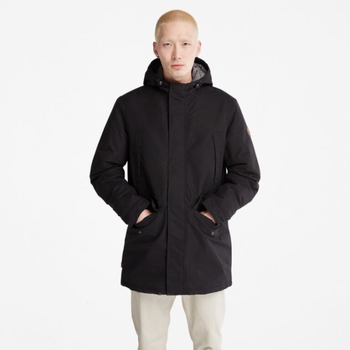 Timberland Sorte Mænd Isoleret By Parka