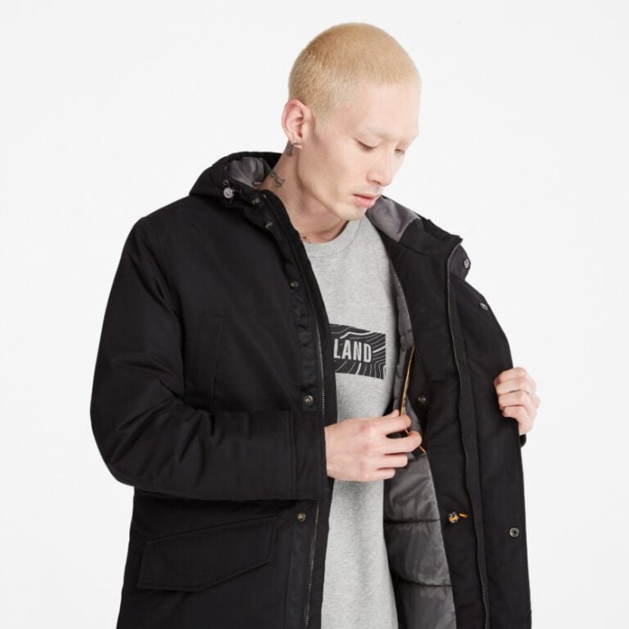 Timberland Sorte Mænd Isoleret By Parka