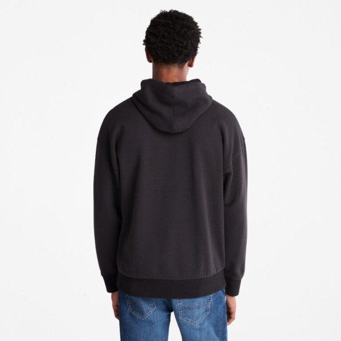 Timberland Sort Mænd Logo Hættetrøje